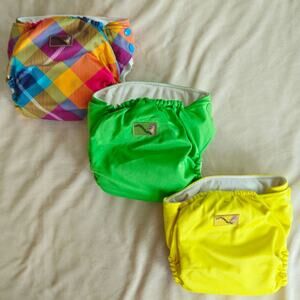 Rumparooz G2 One-Size Pocket Cloth Diaper Bundle (Set of 3) + Inserts